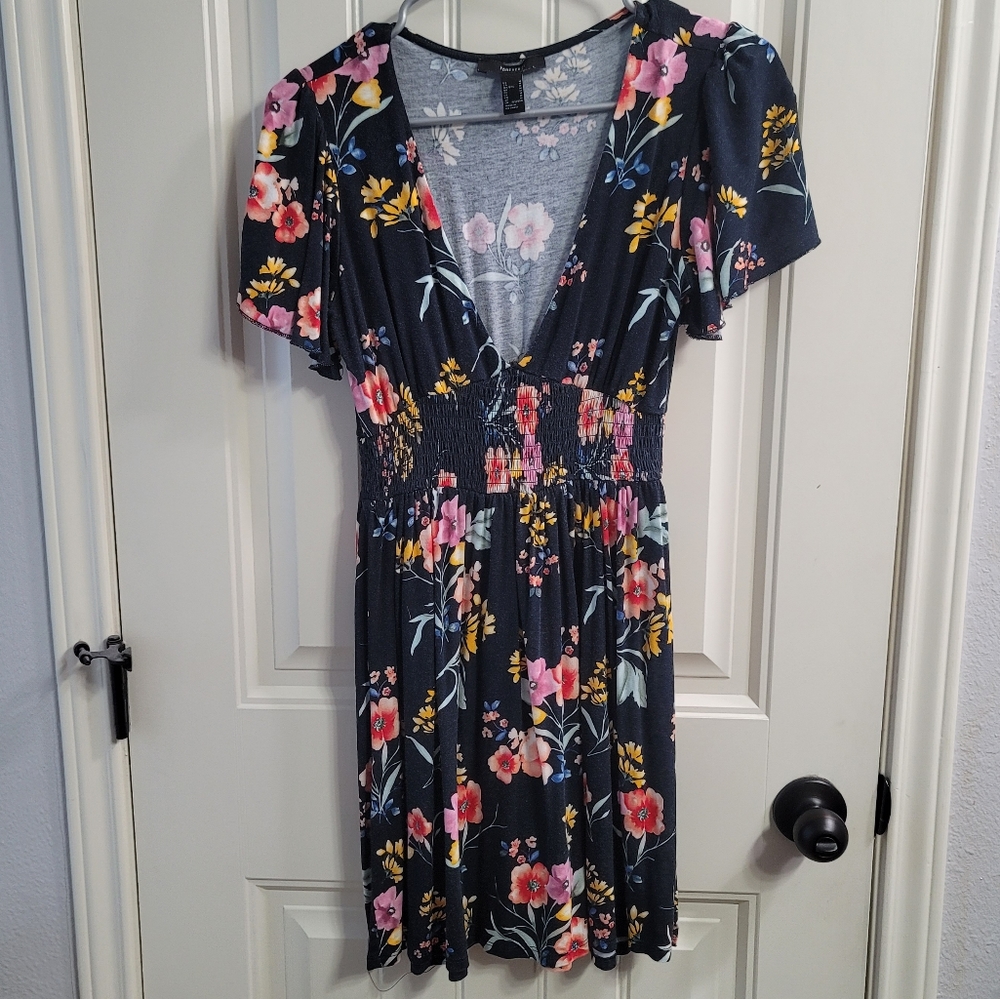 Black floral dress
